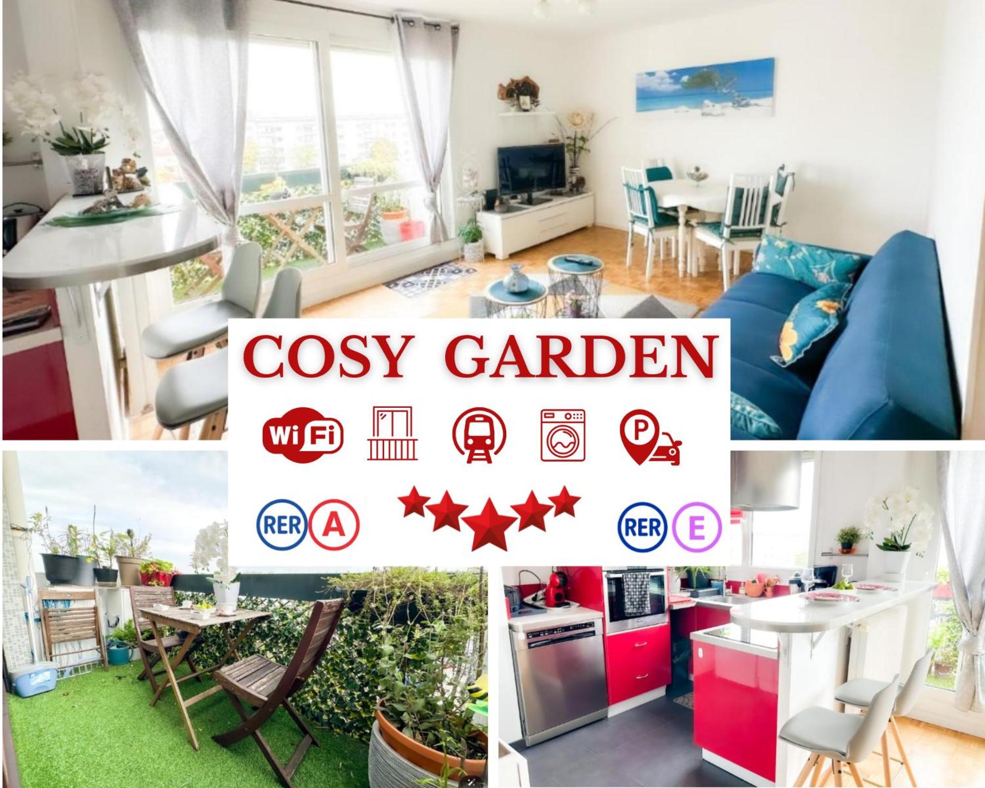 - Le Cosy Garden - Proche Rer A Et E - Paris Disney - Parking Et Wifi Gratuit ! Family Special Offer 马恩河畔的尚格尼 外观 照片